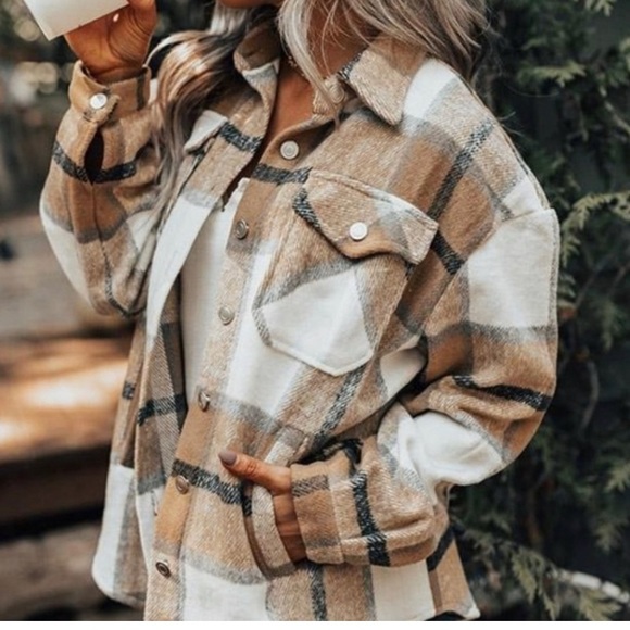 Zara Oversized Flannel Shacket - Picture 5 of 5